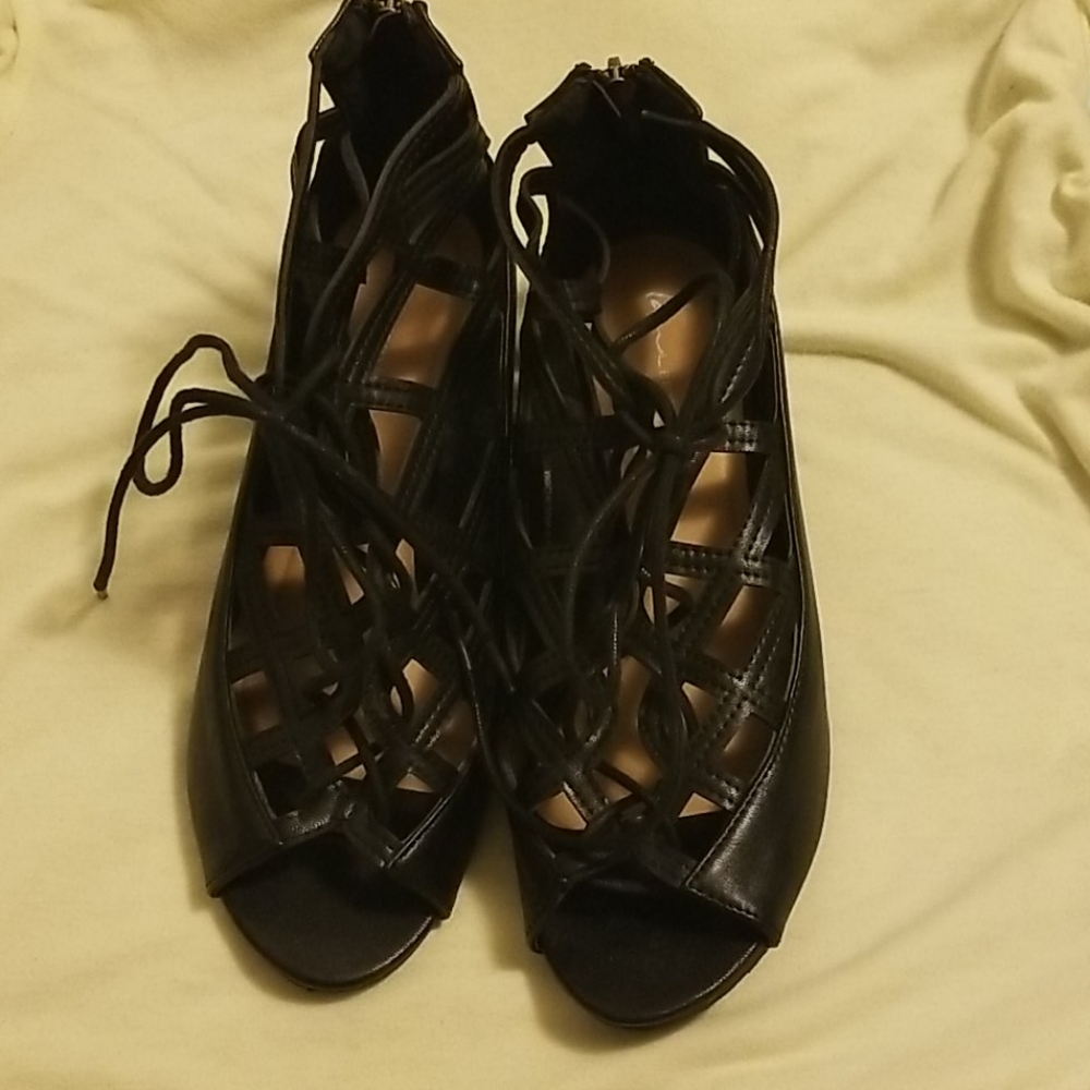 Lane Bryant wedge sandals 10 wide